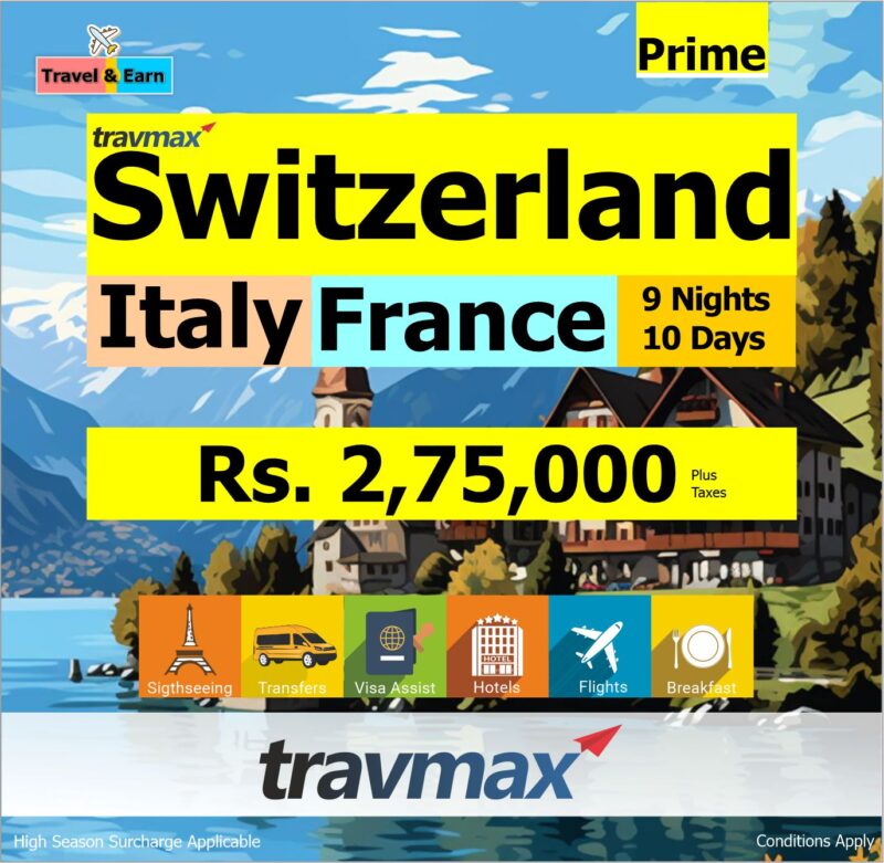 Switzerland, Italy, and France Prime Tour (Booking)